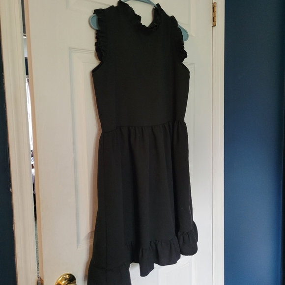 Black Ruffle Dress - Picture 2 of 3